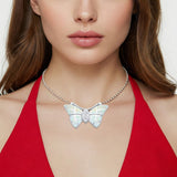 Marquise CZ Butterfly Pendant 