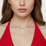Mother & Baby Dolphin Pendant 
