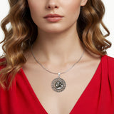  Celtic Sun & Moon Pendant Necklace