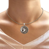  Sun & Moon Pendant Necklace