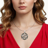  Snake & Pentagram Pendant Necklace