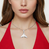  Whale Tail Pendant Necklace