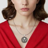 Viking Helmet Pendant Necklace