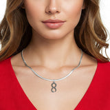 Infinity Snake Pendant Necklace