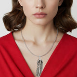  Feather Pendant Necklace