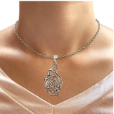  Valknut & Wolf Pendant Necklace