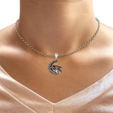 Leaf & Mushroom Pendant Necklace