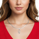 Cat & Moon Pendant Necklace