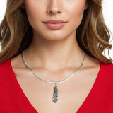 Feather Pendant Necklace