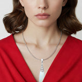 Oxidized Pear Dangle Drop Pendant 