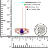 Two Piece Round CZ Ring