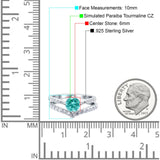 Two Piece Round CZ Ring
