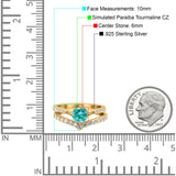 Two Piece Round CZ Ring