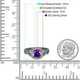 Round Halo Cubic Zirconia Infinity Twisted Ring 925 Sterling Silver