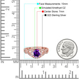 Round Halo Cubic Zirconia Infinity Twisted Ring 925 Sterling Silver