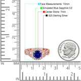 Round Halo Cubic Zirconia Infinity Twisted Ring 925 Sterling Silver