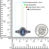 Art Deco Oval Natural Stone Halo Ring