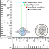 Art Deco Oval Natural Stone Halo Ring