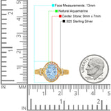 Art Deco Oval Natural Stone Halo Ring