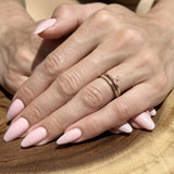 Two Piece Round Solitaire Eternity Gold Ring