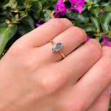 Art Deco Marquise Solitaire Gold Ring