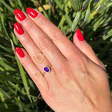 Oval Halo Natural Diamond Ring