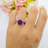 Art Deco Cushion Cut Halo Infinity Twist Ring