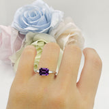 Emerald Cut Trio Ring