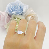 Emerald Cut Trio Ring