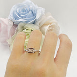 Emerald Cut Trio Ring