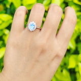 Three Stone Oval Ring