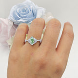 Marquise Halo Beaded Ring