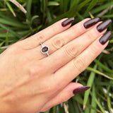 Vintage Style Oval Natural Stone Art Deco Ring