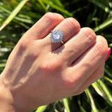 Floral Art Deco Cocktail Ring