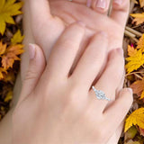 Oval Natural Stone Art Deco Ring