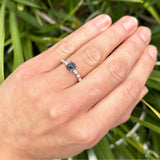 Petite Dainty Round Natural Stone Ring