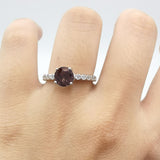 Vintage Style Round Natural Stone Ring