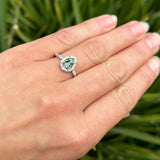 Vintage Style Pear Teardrop Natural Stone Ring