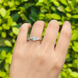 Twisted Infinity Round Natural Stone Ring