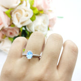 Oval Natural Stone Braided Twisted Ring