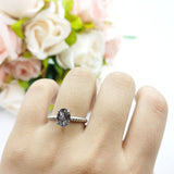 Oval Natural Stone Braided Twisted Ring