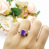 Halo Ballerina Style Oval Natural Stone