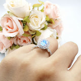 Oval Natural Stone Art Deco Ring