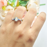 Oval Natural Stone Vintage Style Ring