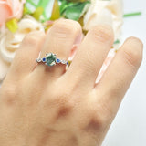 Oval Natural Stone Vintage Style Ring