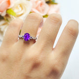 Oval Natural Stone Vintage Style Ring