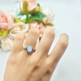 Oval Natural Stone Vintage Style Ring