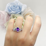 Pear Teardrop Leaf Vintage Style Ring