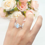 Art Deco Marquise Split Shank Ring