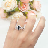 Art Deco Marquise Split Shank Ring